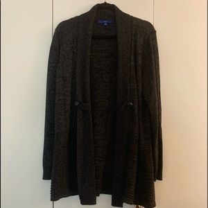 Apt. 9 cardigan sweater / size L / charcoal